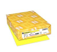 Bright Color Paper, Neenah Astrobrights®, Letter Paper Size, 24 Lb, FSC Certified®, Lift-Off Lemon, Ream of 500 Sheets