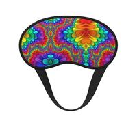 Bright Color Print Blackout Sleep Mask - Side Sleeper Eye Cover, Soft Comfort, Perfect for Travel, Meditation