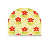 Bright Color Red Yellow Flower Acrylic cocktail napkin holder for Farmhouse Cocktail freestanding napkin holders for paper home decor for table, kitchen
