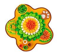 Bright Color Slow Feed Dog Mats Flower Shape Snuffle Pad for Patience and Intelligence Interaction Treat Finding Activity Interaction Dog Puzzle Toy