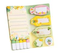 Bright Color Tearable Sticky Note Adhesive Lined Notepads Note Book Multipurpose Notes Pad for Writing Offices Supplies Multicolor Lined Notepads