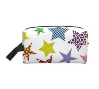 Bright Colored StarsMakeup Trave Bag for Women,Cosmetic Large Capacity Organizer