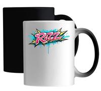 Bright Colorful Graffiti Lettering Art Ceramic Magic Mug White
