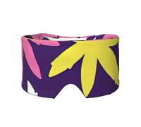 Bright Colorful Weed Pattern Print Adults Kids Soft Sleep Eye Ear Muffs Blackout Travel Nap Aid Home Office Camping