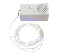 Bright Colors Musical Boxes With Led Color Lights,d-iy Christmas Sound Sensor With LED String Lights Exquisite Christmas Decor Music Box With Led Light,Christmas Music Box With Christmas Tree Decor