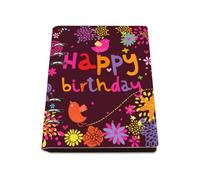 Bright Coloured Birds Notebook A5, Pu Leather Notebooks, Lined Paper Spiral Bound Notebook A5 180Pages/90Sheets, Journal for Study, Lined Journal for Note Taking, Journaling Supplies Diary