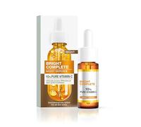 Bright Complete Night Vitamin C Serum - 15ml | With 10% Pure Vitamin C | PM Routine Brightening Serum | Fades Dark Spots & Boosts Radiance | Suitable for All Skin Types | For Men & Women