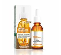 Bright Complete Night Vitamin C Serum - 30ml | With 10% Pure Vitamin C | PM Routine Brightening Serum | Fades Dark Spots & Boosts Radiance Overnight | Suitable for All Skin Types | For Men & Women