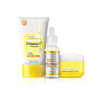 Bright Complete Vitamin C Brightening Skincare Regime Kit | Face Wash + Vitamin C Serum + SPF 40 Serum Cream | Cleanse, Treat & Seal | Reduces Dark Spots & Boosts Glow | For All Skin Types