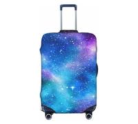 Bright Cosmic Nebulae and Stars Elastic Travel Luggage Cover Suitcase Protector, Print Suitcase Baggage Cover Anti-Scratch