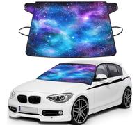 Bright Cosmic Nebulae And Stars Print Car Windshield Cover For Ice And Snow Universal Fit For Most Cars Multifuntional Ice Protector Keep Snow Frost Off