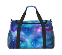 Bright Cosmic Nebulae and Stars Waterproof Weekender Bags Duffel Bag Large Carry On Hand Luggage Bags Foldable Tote Bag for Travel Sports Gym Dance