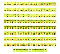 Bright Creations 37-Piece Magnetic Numbers for Whiteboard - Integer Number Line (-40 to 120) - Educational Tool - Metal, Red and Black