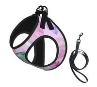 Bright Crystals And Gems,Pet Harness,Adjustable Reflective Dog Harness,Pet Leash Vest,L
