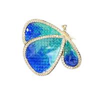 Bright Drop Oil Butterfly Brooch Lightweight Alloy Jewelry Modern Vintage Styles Brooch Pin For Elegant Outfit Accents Lightweight Fashion Enthusiast Jewelry