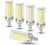 Bright E14 LED Corn Bulbs 16W, Daylight White 6000K 1900LM, 120W/150W Incandescent Equivalent, Edison Screw, No Flicker, Non-Dimmable, Pack of 5