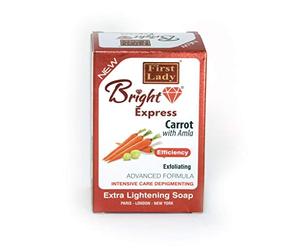 Bright Express Carrot & Amla Extra Skin Brightening & Exfoliating face and body Soap 200g - dark spot