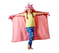 Bright Eyes Blanket - Super Soft Blanket for Kids with LED Lights - Hooded Blanket, Robe, Comfy Throw Blanket, Unicorn; Warm Fuzzy Blanket, Animal Blanket, Machine Washable - Perfect for Sleepovers!