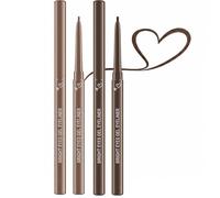 Bright Eyes Gel Eyeliner Pencil in 2 Warm Brown Shades - Waterproof, Long-Lasting & Smudge-Proof Formula, Ultra-Fine Tip Brush For Precise Lines