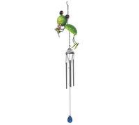 Bright Eyes Green Frog Wind Chime Hanging Decor Garden Indoor Outdoor Trinket