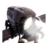 BRIGHT EYES Helios Fully Waterproof 1600 Lumen Rechargeable Mountain, Road Bike, MX Headlight, 6400mAh External Battery (Now 4+ Hours on Bright Beam) - Included: Free Diffuser Lens and Free Taillight