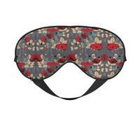 Bright Flowers Printing Versatile Rest Helper, Soft Sleep Eye Mask Double-Sided for Yoga,Camping,Soft Sleep Eye Mask