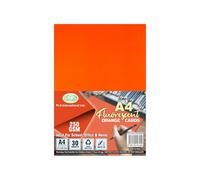 Bright Fluorescent A4 Card | 250gsm Thick & Durable Paper for Crafting, Printing, DIY, and Classroom Projects | Eco-Friendly & Recyclable (3 Pks On 90 Sheets)