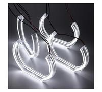 Bright For DTM Style Led Angel Eyes Rings For BMW E46 For M3 Coupe For Convertible 1999 2000 2001 2002 2003 2004 2005 2006 Xenon Headlight Headlights Headlamp(Type A)