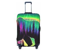 Bright Forests and Starry Skies Elastic Travel Luggage Cover Suitcase Protector, Print Suitcase Baggage Cover Anti-Scratch
