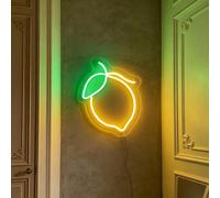 Bright Fresh Custom Neon Sign, Citrus Playful Personalized LED Light, Summery Minimalist Wall Art, Colorful Home Decor