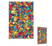 Bright Geometric Shapes Wall Plate Cover Modern Decorative 1 Gang Light Switch Cover Unbreakable Receptacle Outlet Covers For Living Room Bedroom Home Decor Single Blank