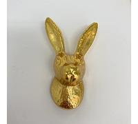 Bright Gold Animal Drawer Knobs - Dresser Cabinet (16. Hare)