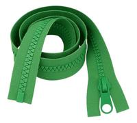 Bright Green 26" (66cm) Heavy-Duty Chunky Zip - Open Ended, Machine Washable Plastic Teeth, Perfect for Coats & Outerwear by Giddy Square