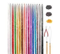 Bright Hair Wire Kit for Girls | Shiny Set for Hair Decorations, Heat Resistant with Tools for New Year's Eve Halloween Weddings Themed Parties Birthdays and Cosplay