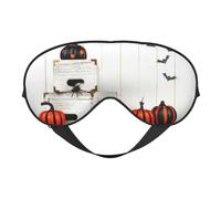 Bright Halloween Sleep Mask Night's Sleep Soft Eye Mask Adjustable Strap Works Nap Position Sleeping Aid