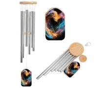 Bright Heart Shape Wind Chimes for Outside Memorial Tuned Outdoor Windchimes Large Garden Decor Wind Chime with Melodious Sound for Mom Dad Grandma Home Garden Patio Decor