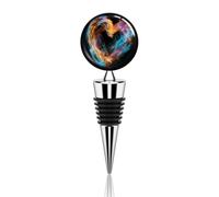 Bright Heart Shape Wine Stoppers Reusable Wine Bottle Stopper Decorative Champagne Stoppers Silicone Beverage Bottle Sealer Keep Fresh, Leakproof Wines Saver for Bar Party Decor