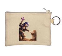 Bright Hope in Dark Times Key Chain Coin Purse Beige