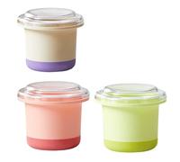 Bright Ice Cubes Container for Slushies Machines 3 Pack Trays with Easy Releases Design for Handmade Beverages Slush Freezing Container