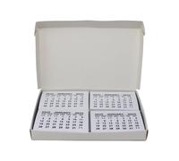 Bright Ideas 2025 Calendar Tabs Insert for Office Planning, School Crafts. Ideal for the Workplace or Classroom Calendar Tear Off - Each Page 1 Month - Pack of 50 mini- Calendar Tabs