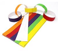 Bright Ideas Chains, Paper Kids, Make Your Own Decorations to Display, Arts Ideal for Schools, Home Crafting, Assorted Colours Pack of 300 2cm x 20cm Strips, PK300. BI2000.