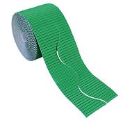 Bright Ideas Corrugated Border Roll for School Displays, Emerald, 10cm x 7.5m. BI7887.