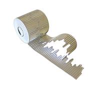 Bright Ideas Icicle Edge Corrugated Border School Displays Arts and Crafts, 10cm x 7.5m, Metallic Silver Icicle Border Roll. BI7867.