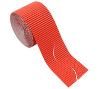 Bright Ideas Corrugated Border Roll for School Displays, Orange, 57mm x 7.5m (15m When Split), BI8202