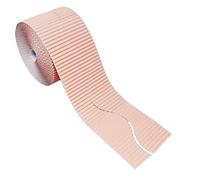 Bright Ideas Corrugated Border Roll for School Displays, Pale Pink, 10cm x 7.5m. BI8204.