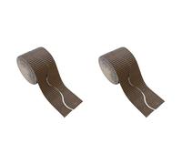 Bright Ideas Corrugated Border Rolls, Brown, 10cm x 7.5m, BI8201 (Pack of 2)
