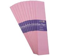 Bright Ideas Crepe Paper Sheets - Light Pink. Sheet Size: 50cm x 3m, Pack of 10 Folds. 17gsm, 40% Stretch, Colourfast and Acid Free. Ideal for Flower Making, Gift Wrapping and Arts & Crafts.