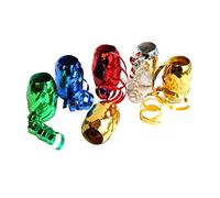 Bright Ideas Curling Ribbon. PK06 Metallic Assorted Colours Gold, Silver, Red Green and Blue. 6 x 10 Meters for Gift Wrapping, Balloon Ribbon Ties and Balloon String. BI0086.