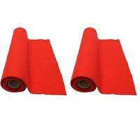 Bright Ideas Felt Roll - Red. Sheet Size: 45cm x 2.5m, 1.4mm Soft Thick Wool and Synthetic Felt Supplied on The Roll. Ideal for Craftwork Sewing, Patchwork and Arts & Crafts. BI8084. (Pack of 2)