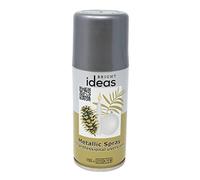 Bright Ideas Lacquer Spray Paint Finish Festive Crafts, Christmas Decorations and Wreaths, Metallic Silver, 150ml